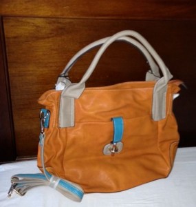 Orange Brand New Leather Handbag $15